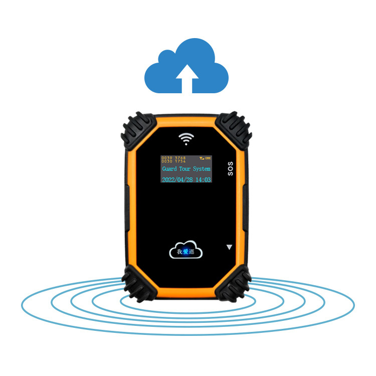 Realtime Guard Tour Patrol System Software IP68 GSM Cloud Checking Wand